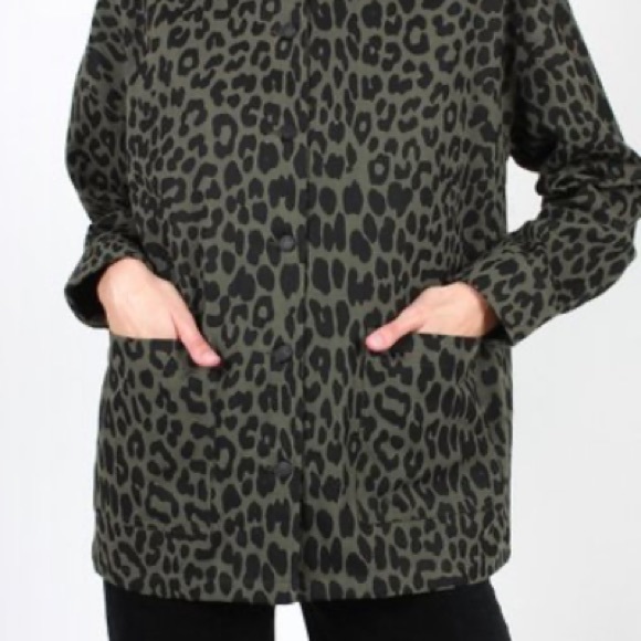 Lazy Oaf Leopard Chore Coat Jacket - Picture 3 of 7